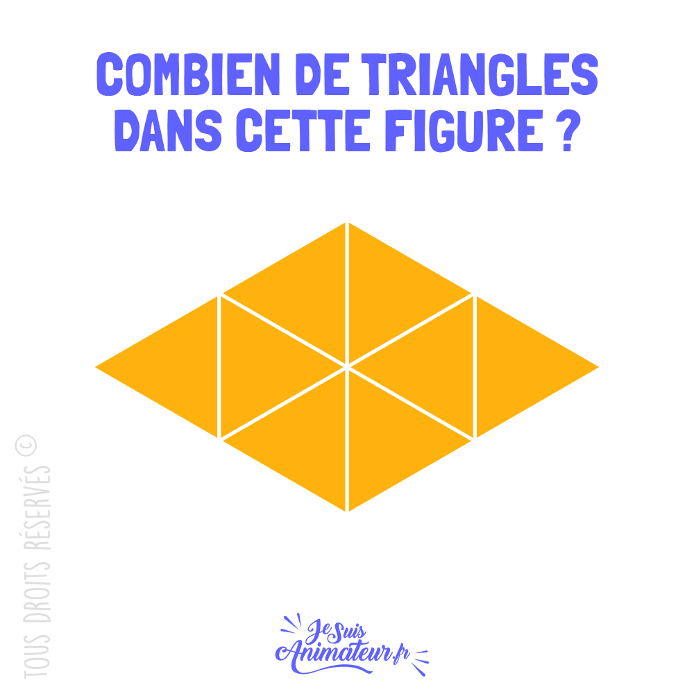 Énigme géométrique « combien de triangles » niveau facile #1